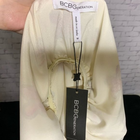 NWT BCBGeneration floral maxi open back dress c1 - Picture 7 of 9